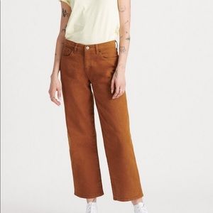 Lucky Brand Mid Rise Crop Wide Leg Pants